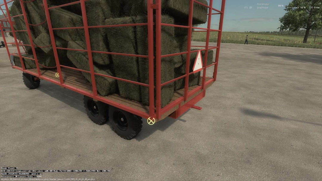 Homemade bale trailer v1.0