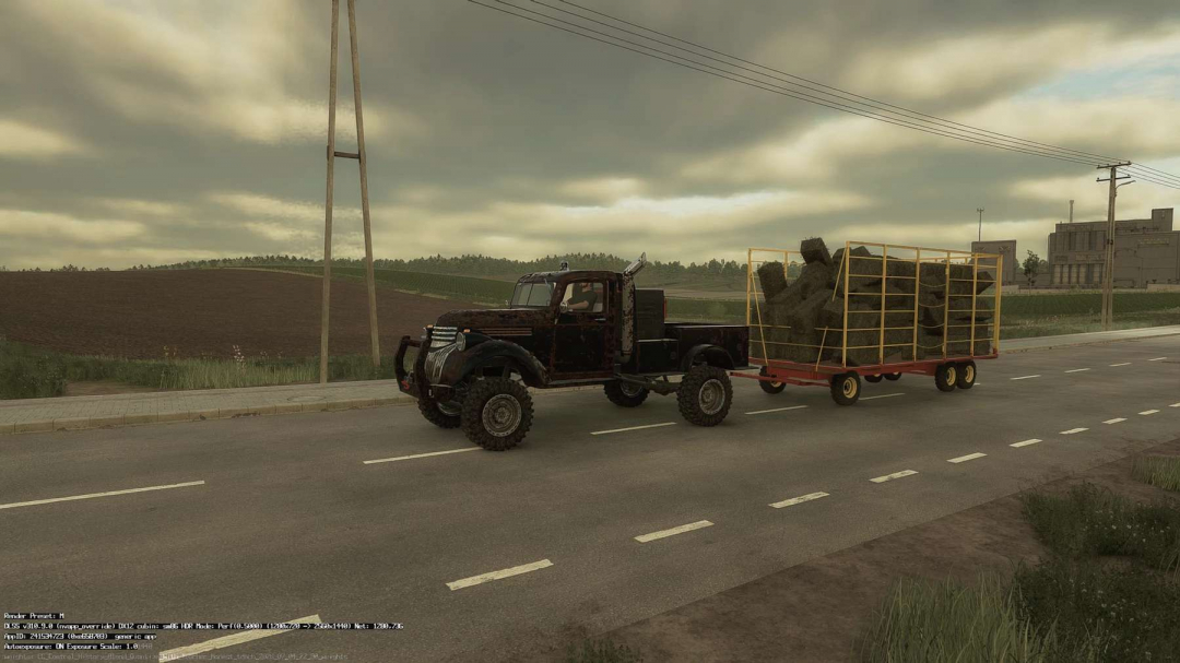 Homemade bale trailer v1.0