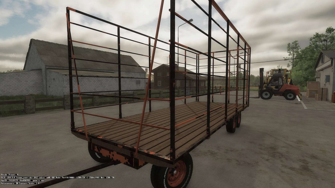 Homemade bale trailer v1.0