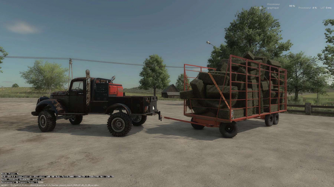Homemade bale trailer v1.0