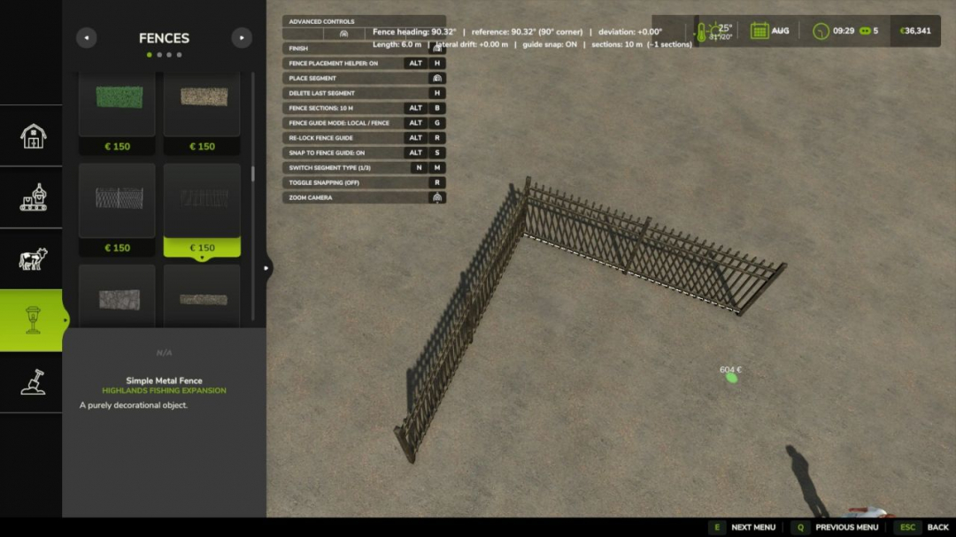 Fence Placement Helper V1.0