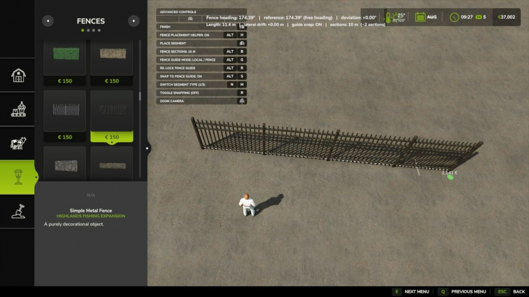 Fence Placement Helper V1.0