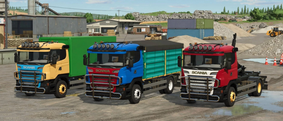 Scania R Box, HKL and Grain Trucks v1.0
