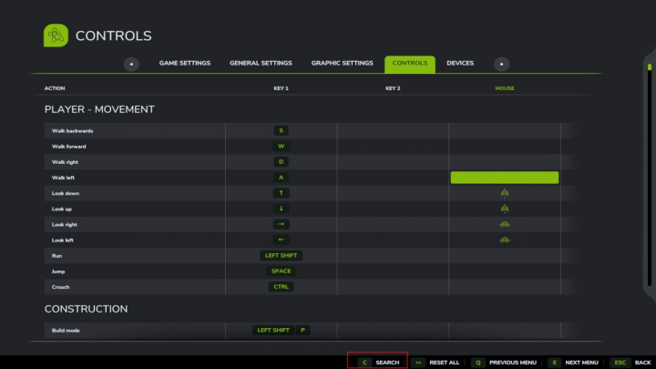 fs25-mods,  Game Controls Search V1.0