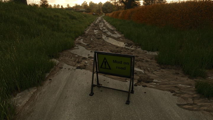 fs25-mods,  Mud on the road V1.0
