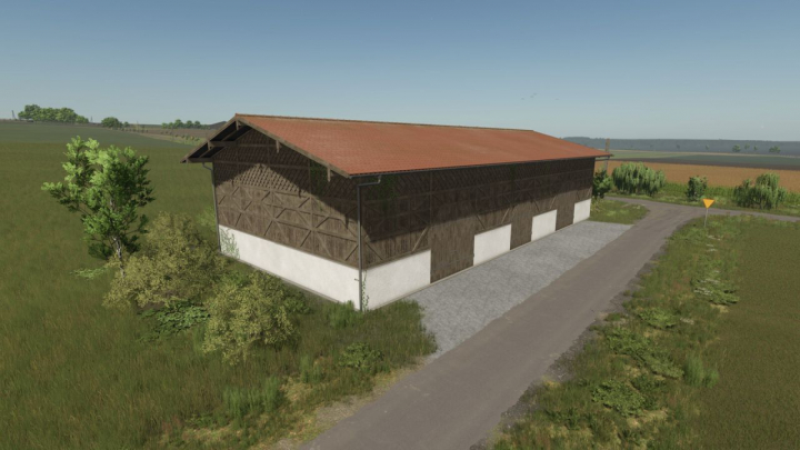 fs25-mods,  Old Wooden Bavarian Hall With Hayloft V1.0