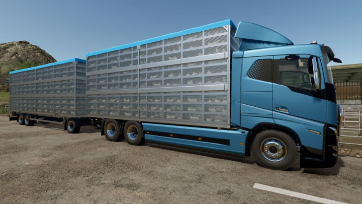 fs25-mods,  VOLVO FH16 CHICKEN POULTRY TRUCK V1.0