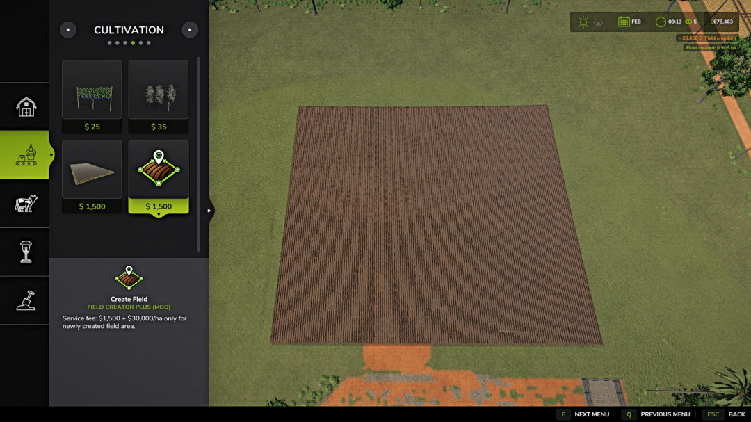 Field creation V1.1