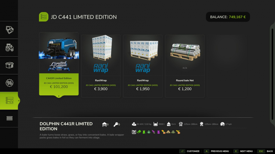 John Deere C441R Limited Edition V1.0