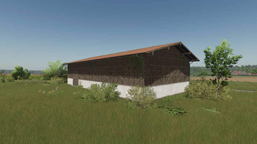 Old Wooden Bavarian Hall With Hayloft V1.0