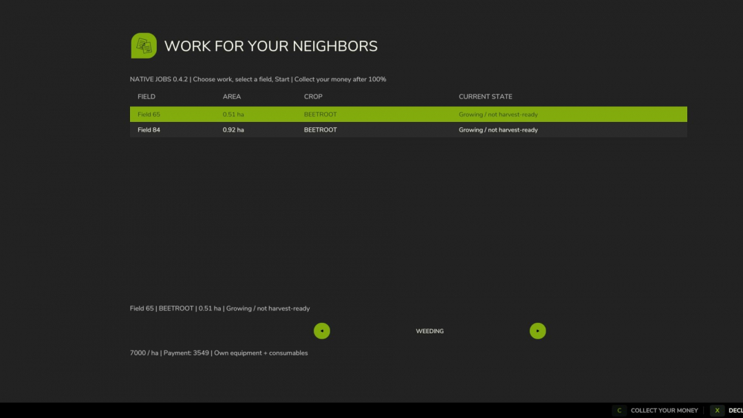 Work For Your Neighbors V1.0
