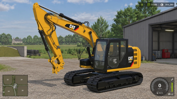 fs25-mods,  CAT 312F Excavator v2.1