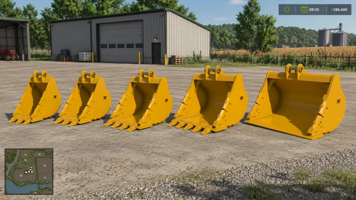 fs25-mods,  Cat 312f buckets v1.0
