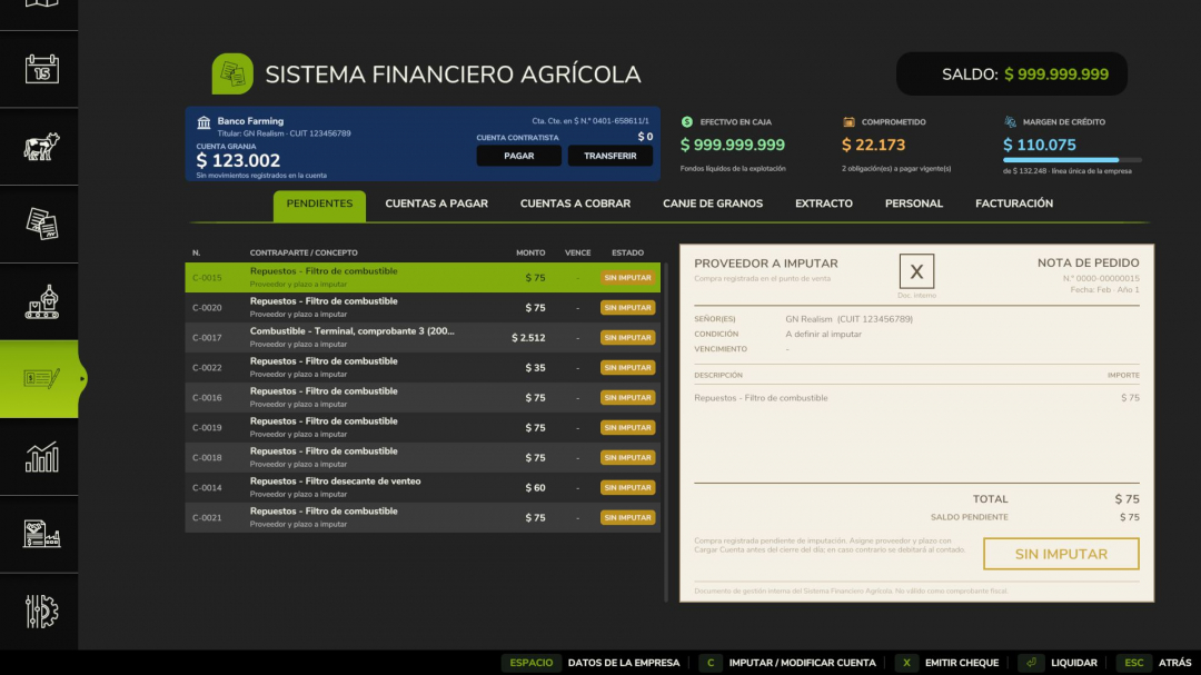 Agricultural Financial System V1.3.1