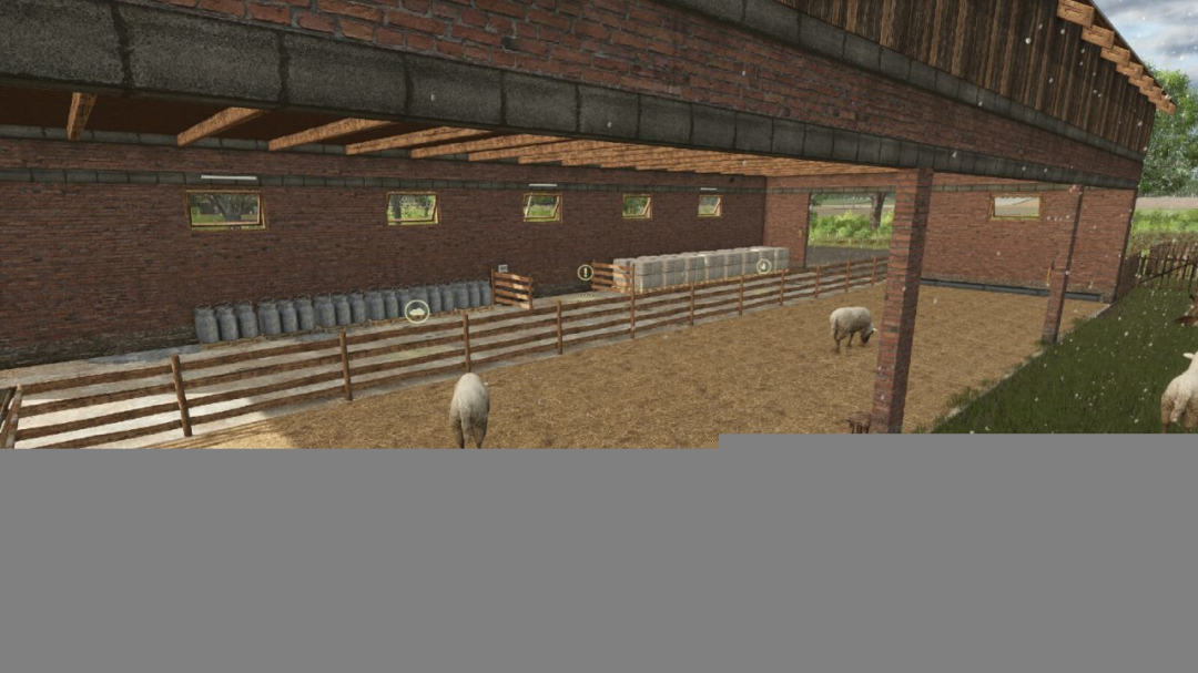 Sheep Goat Barn With Bale Storage V1.0