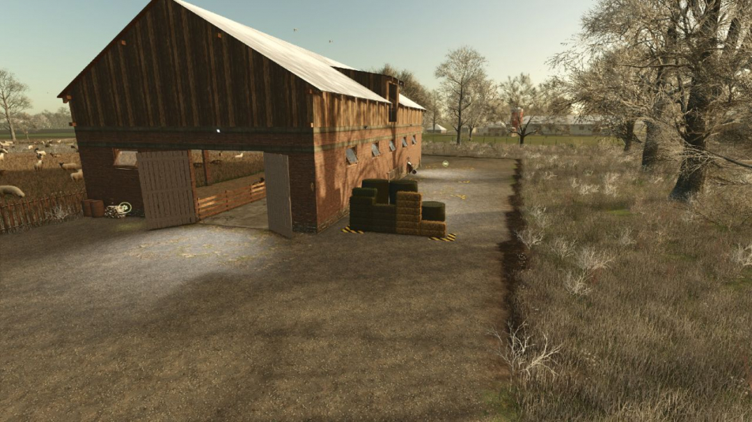 Sheep Goat Barn With Bale Storage V1.0