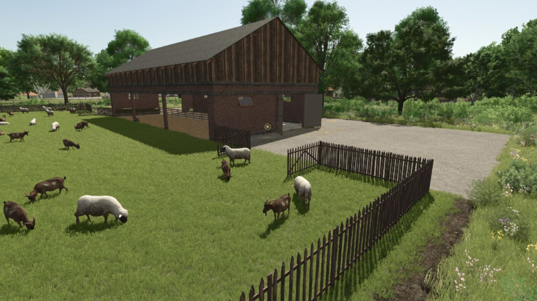 Sheep Goat Barn With Bale Storage V1.0