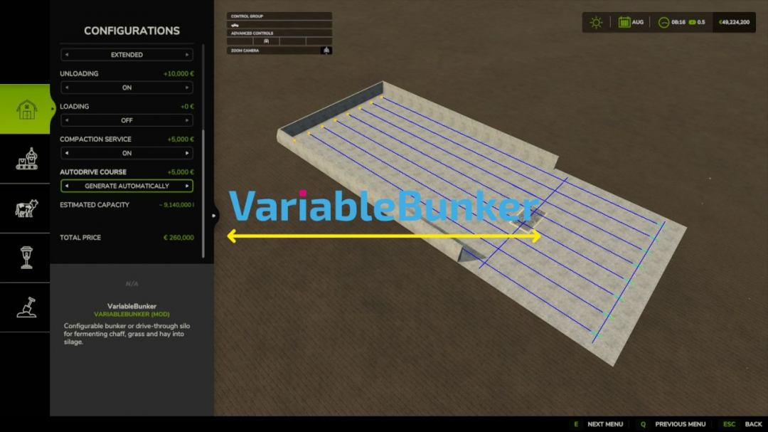 Variable Bunker Silo V1.0