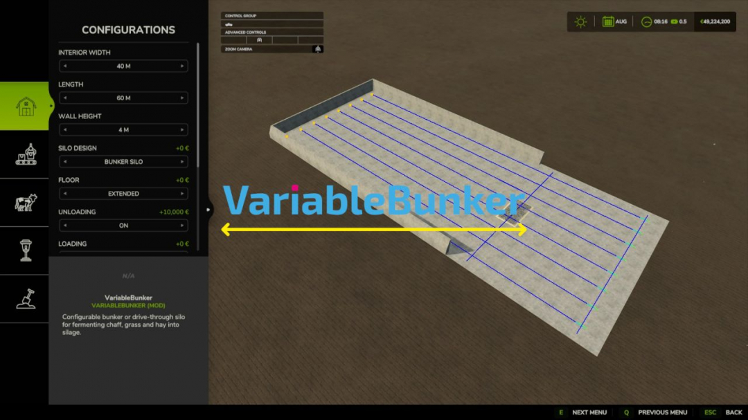 Variable Bunker Silo V1.0