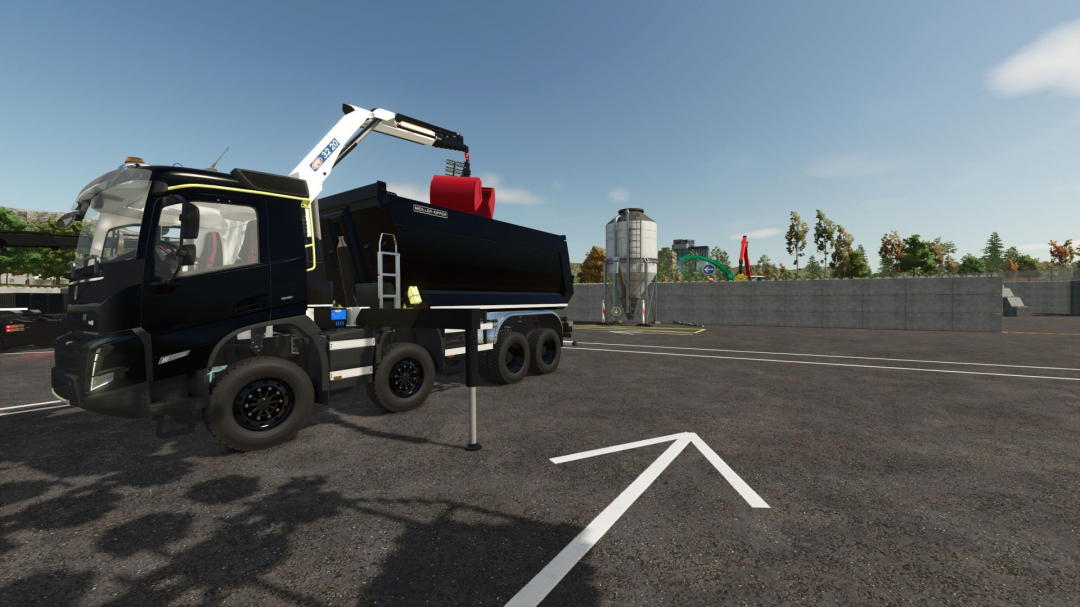 Volvo FMX Tipper HMF 3220 Crane v1.0