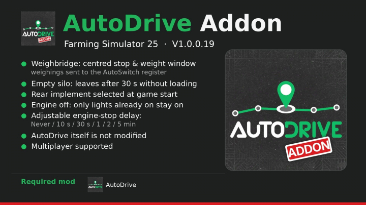 fs25-mods,  AutoDrive Addon V1.0.0.1