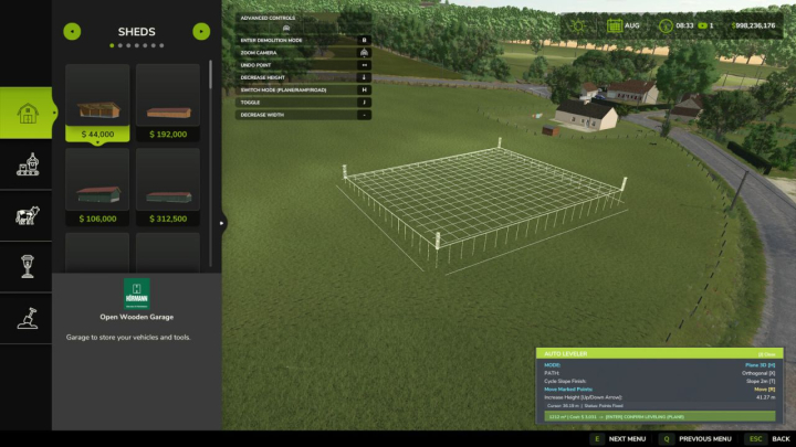 fs25-mods, Auto Leveler – Landscaping Terraformer, Slopes & Roads V1.1