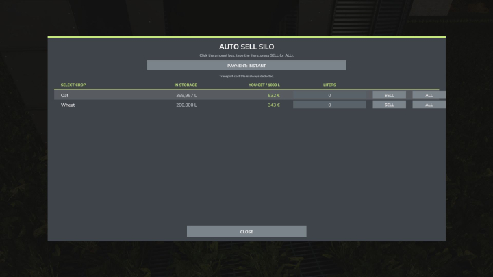 fs25-mods,  Auto Sell Silo V1.0