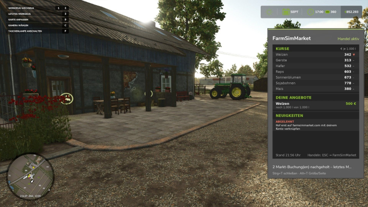 fs25-mods,  FarmSimMarket – Player Market & Rankings BETA 6 v0.31.1
