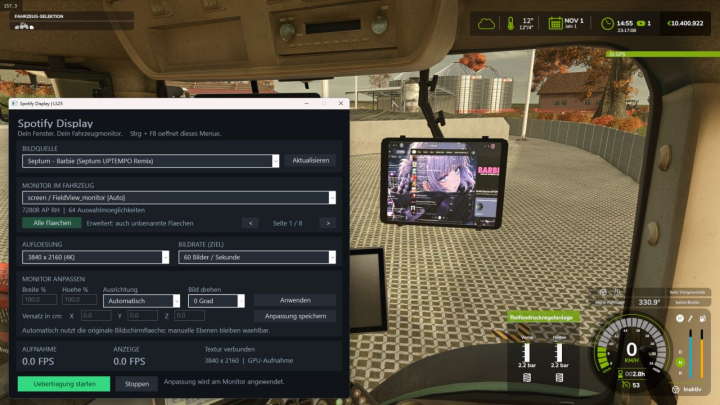 fs25-mods, Windows applications in-game screen BETA v1.0