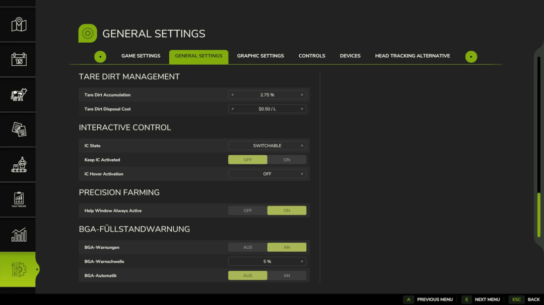 BGA fill level warning V1.1