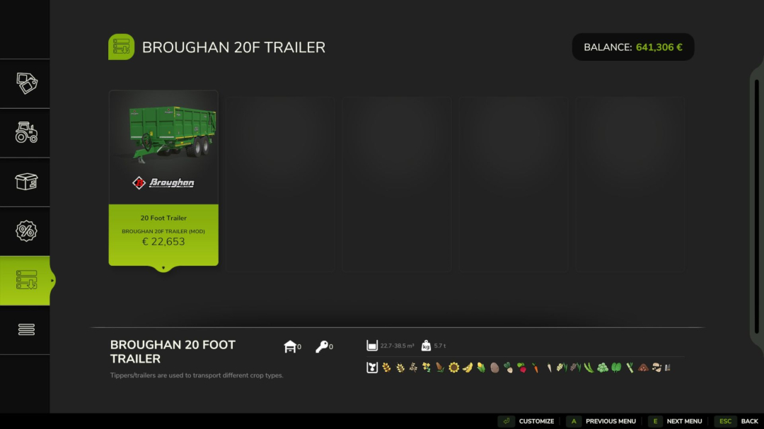 Broughan Twin Axle Trailer V1.0