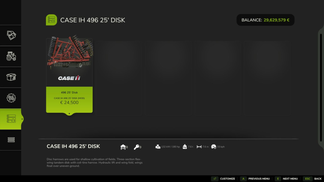Case IH 496 25Ft V1.0