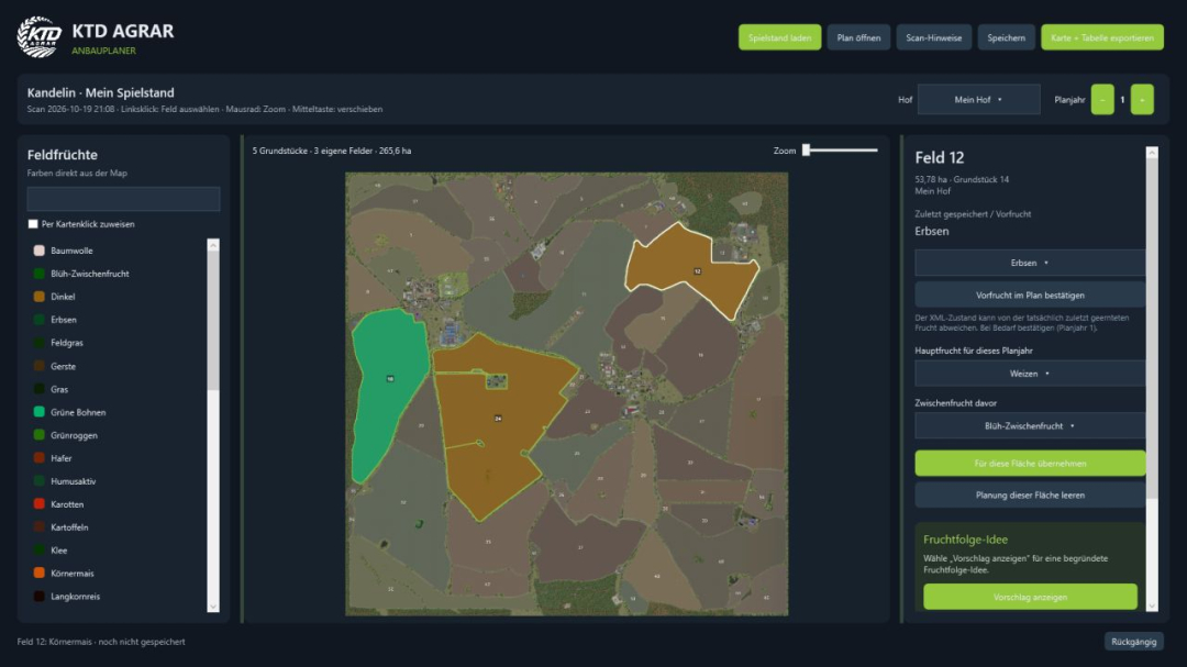 Crop planner program V1.5