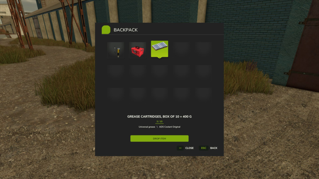 Inventory Backpack V1.0.0.1