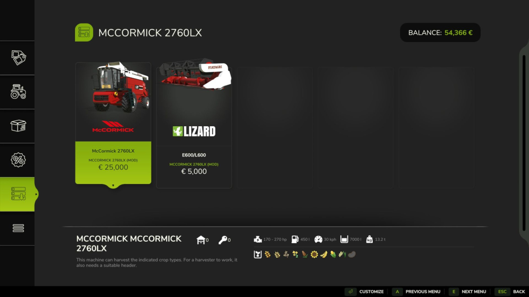 McCormick 2760LX V1.0