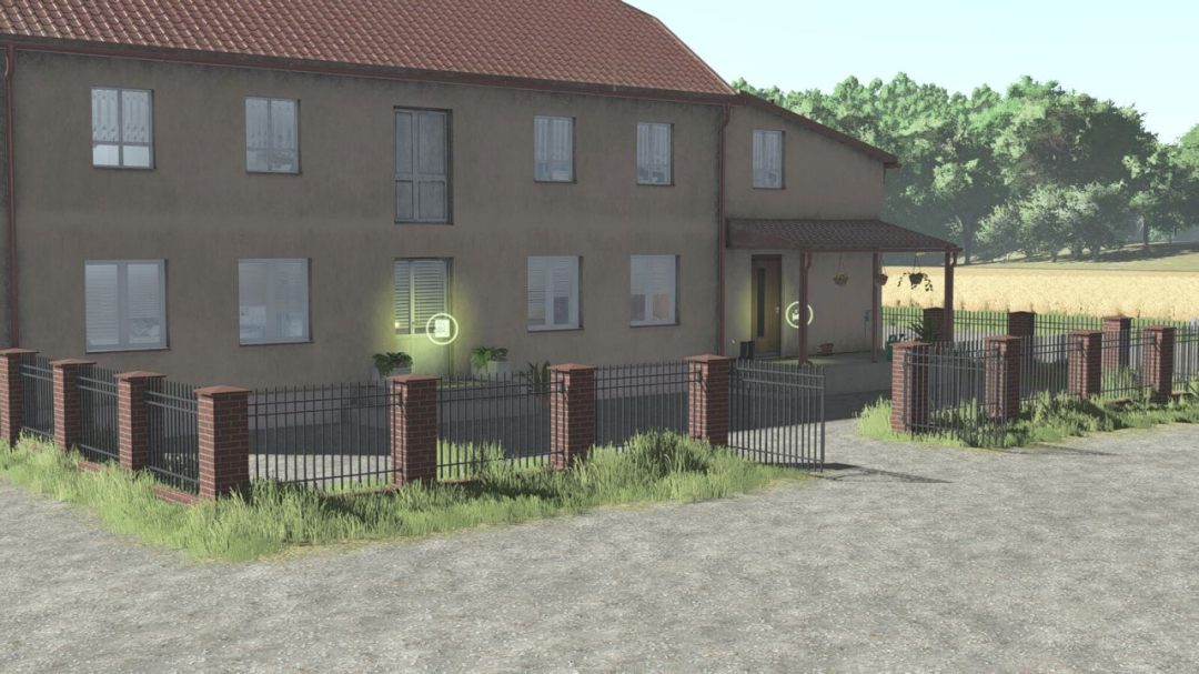 Red Brick And Metal Fence V1.1