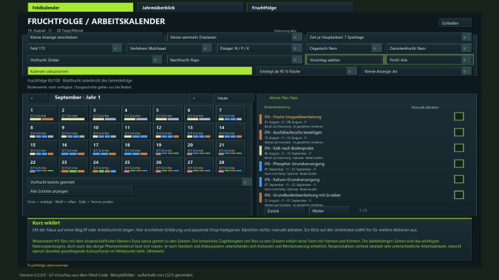 fs25-mods,  Crop Rotation Calendar BETA 2 v0.2.6