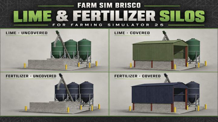 fs25-mods, Lime and fertilizer silos V1.0