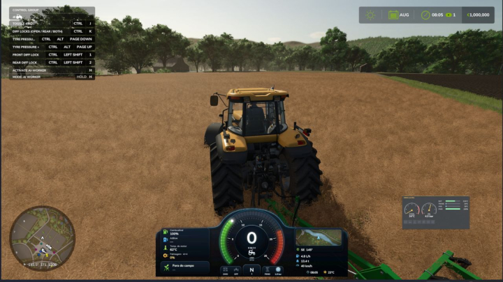 fs25-mods,  Zasty HUD V1.0