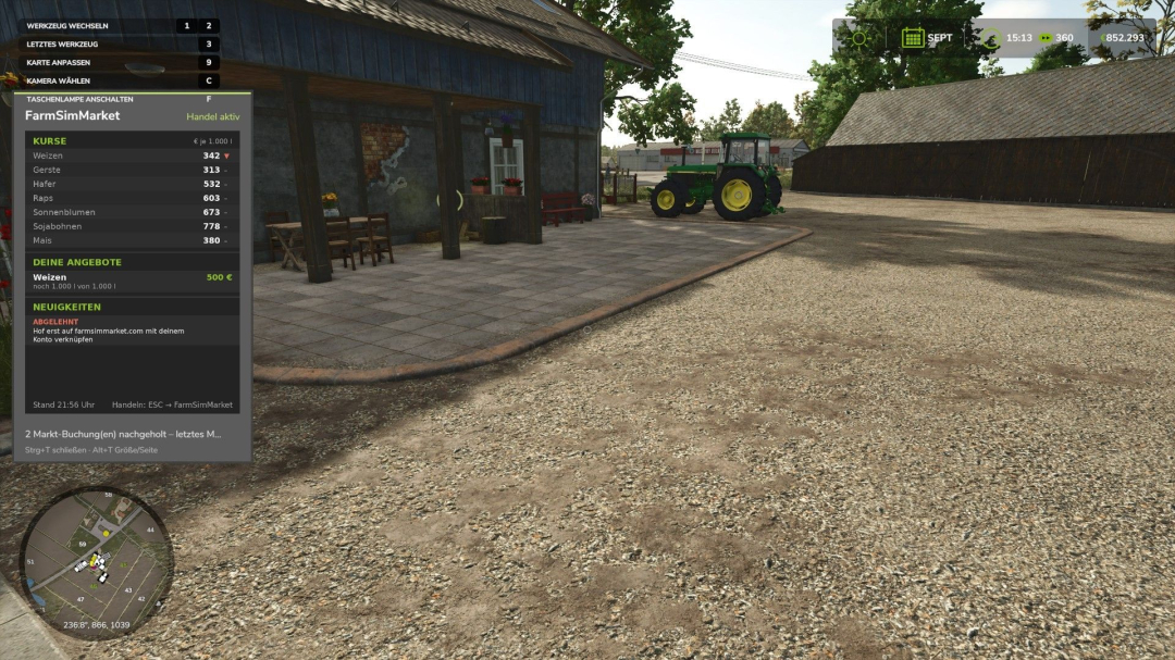 FarmSimMarket – Player Market & Rankings BETA 7 v1.0