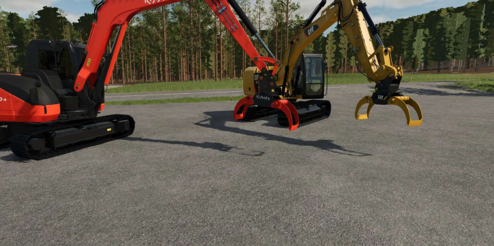 fs25-mods,  Cat and Kubota Grapple v1.0