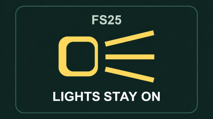 fs25-mods,  Helper keeps vehicle lights on v1.0