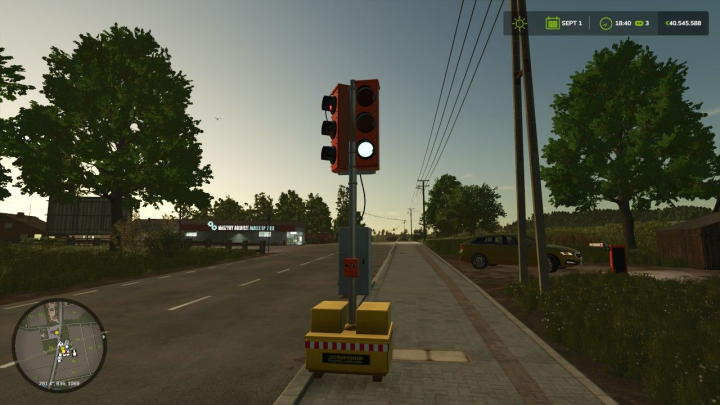 fs25-mods,  Portable replacement traffic light V1.0