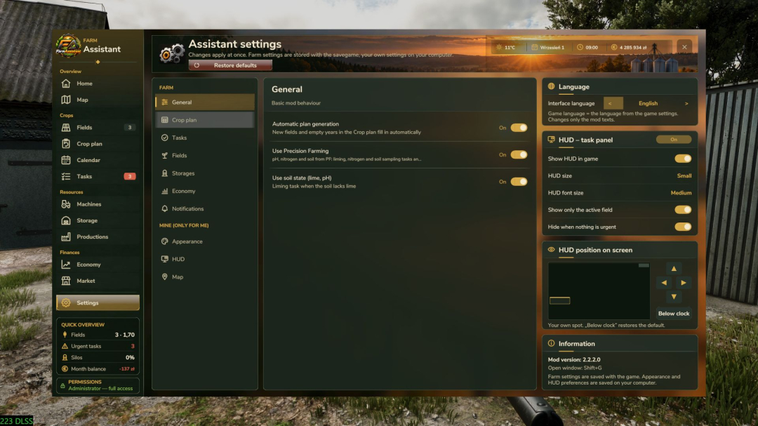 Farm Assistent V1.0