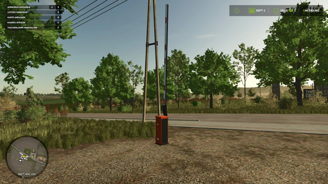 Manual barrier 4.5 meters v1.0