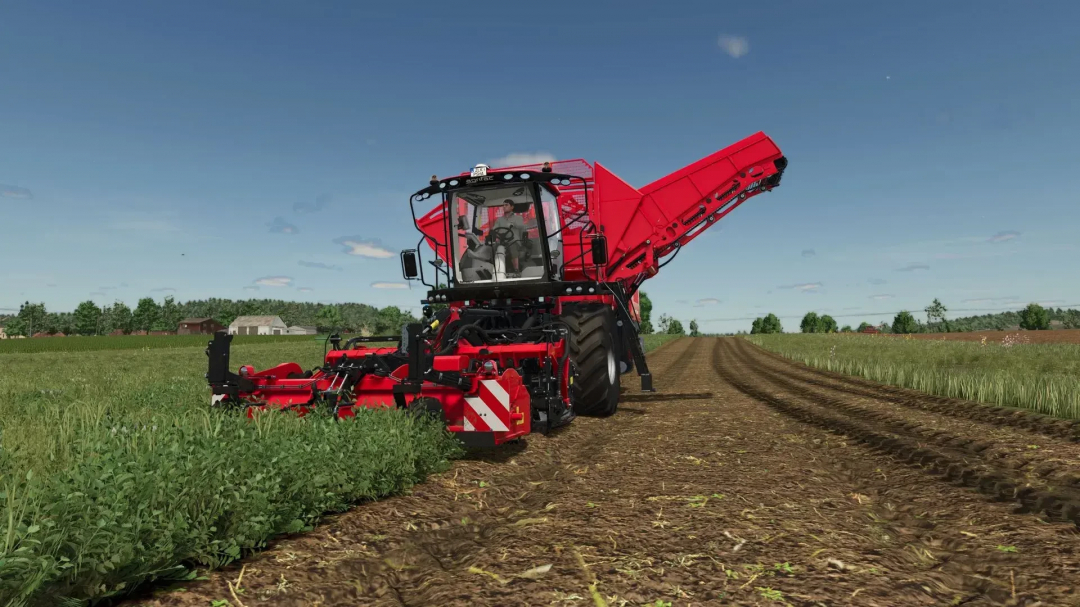 Agrifac Light Traxx Multifruit harvester in FS25 mod working in a field